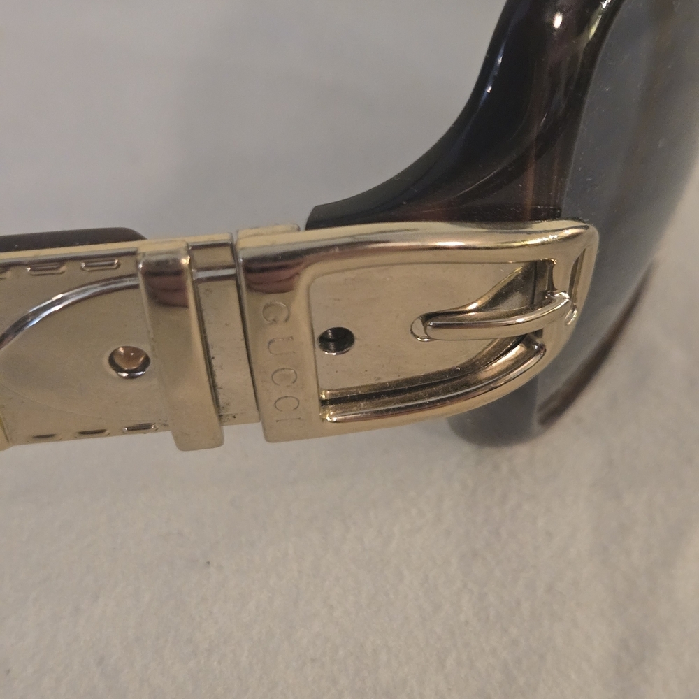 Gucci Branded Black and Gold Men's Sunglasses - Picture 2 of 8